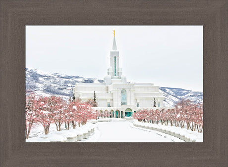 Bountiful Temple - In the Snow by Kyle Woodbury