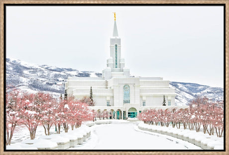 Bountiful Temple - In the Snow by Kyle Woodbury