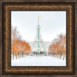 Mount Timpanogos Temple - First Snowstorm by Kyle Woodbury