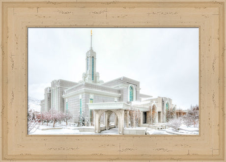 Mount Timpanogos Temple - Angled Whiteout by Kyle Woodbury