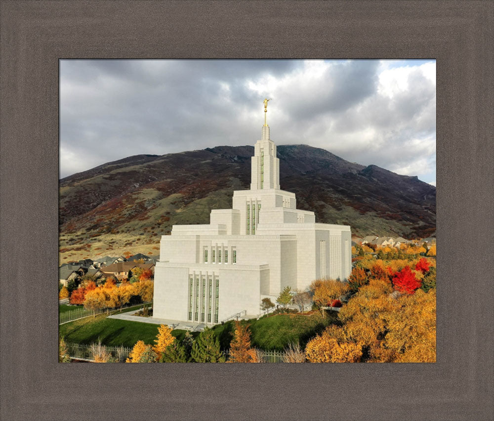 Draper Temple - Fall Splendor by Kyle Woodbury