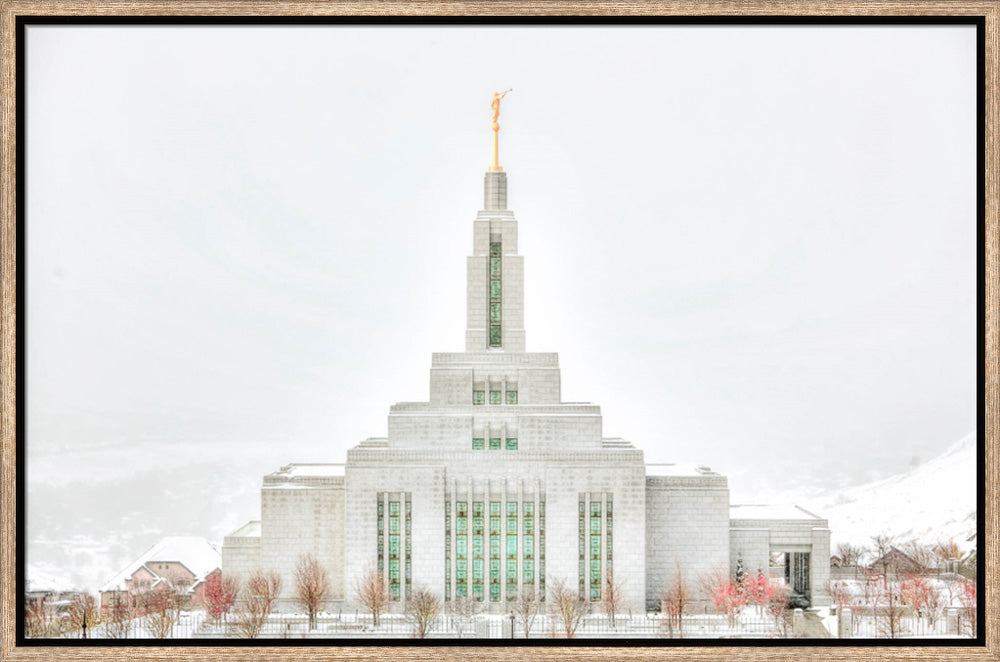 Draper Temple - Before the Snowstorm by Kyle Woodbury