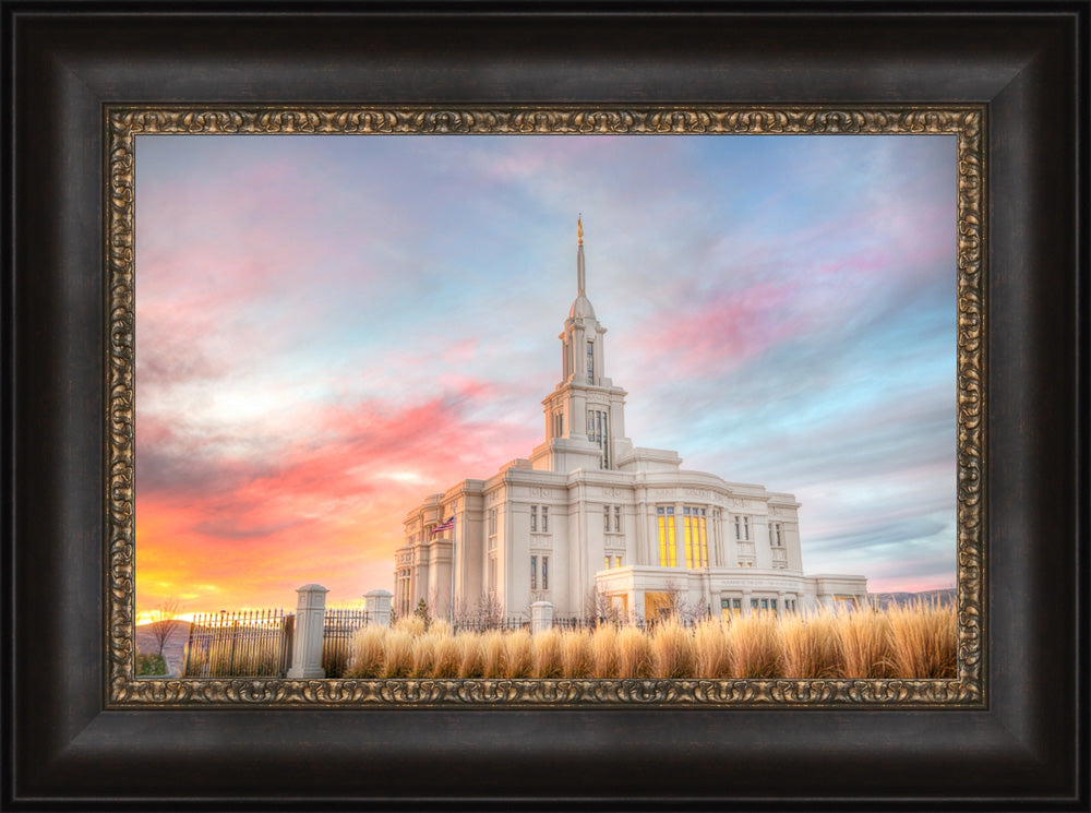 Payson Temple - Sunset by Kyle Woodbury