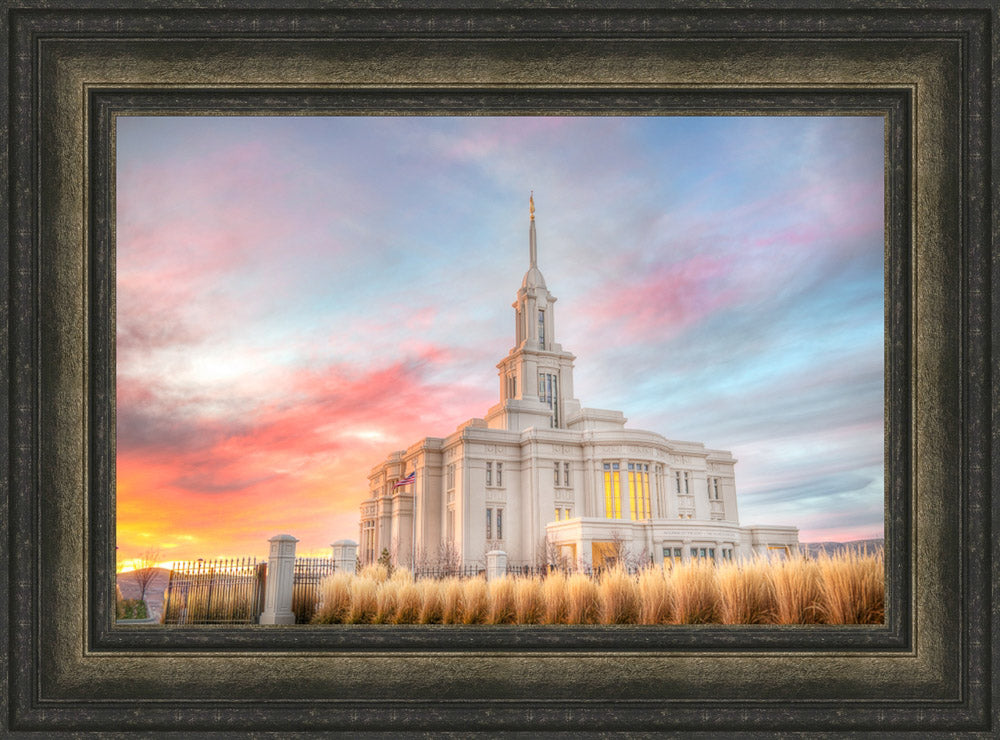 Payson Temple - Sunset by Kyle Woodbury