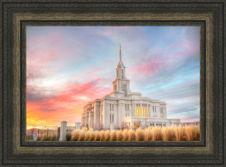 Payson Temple - Sunset by Kyle Woodbury