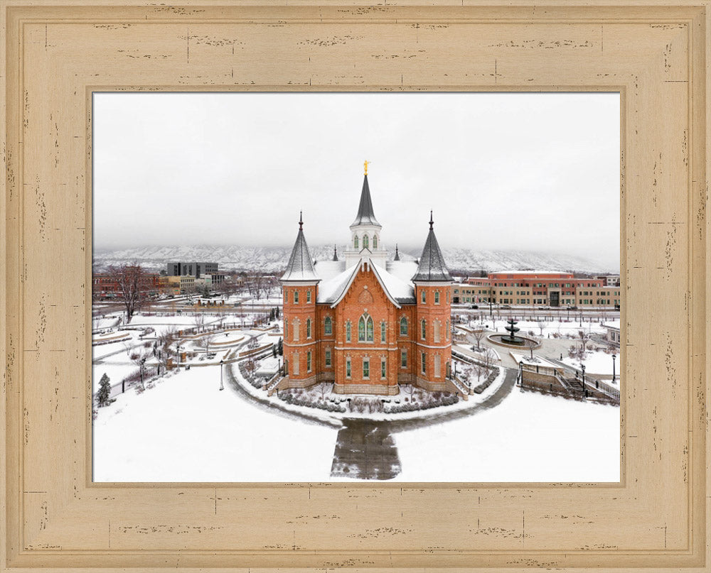 Provo City Center Temple - City From Above by Kyle Woodbury