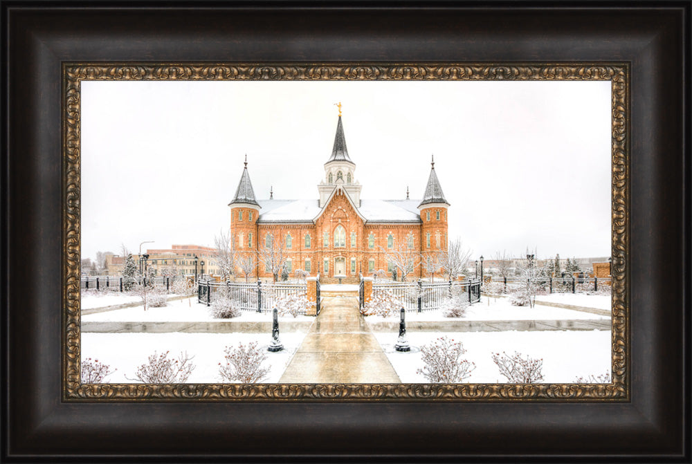 Provo City Center Temple - Snowstorm by Kyle Woodbury