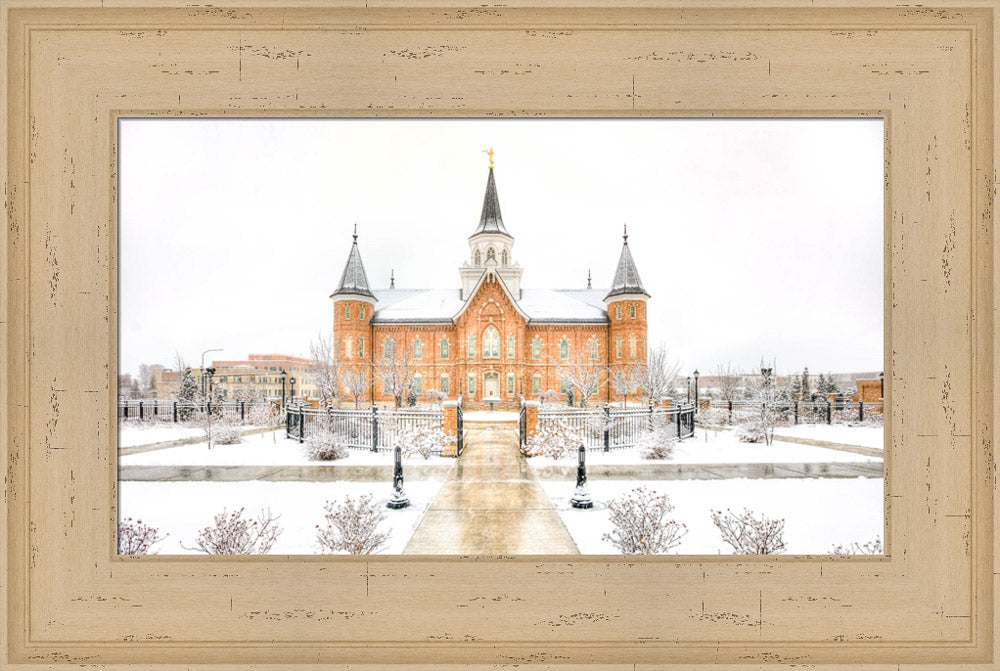 Provo City Center Temple - Snowstorm by Kyle Woodbury