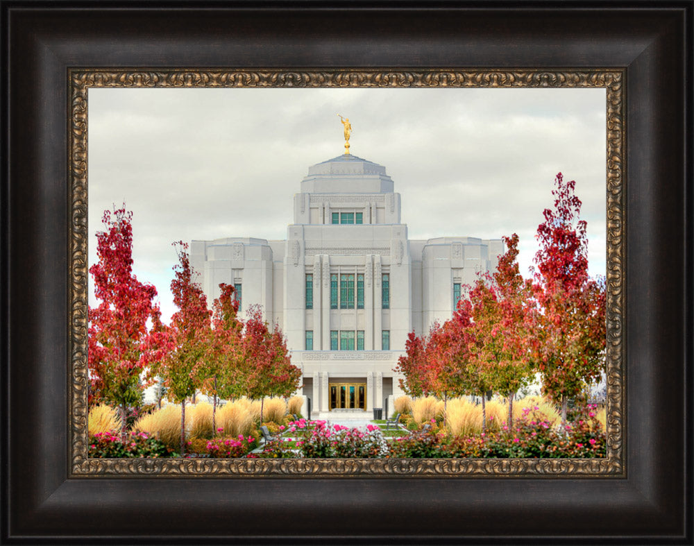 Meridian Temple - Fall Colors by Kyle Woodbury