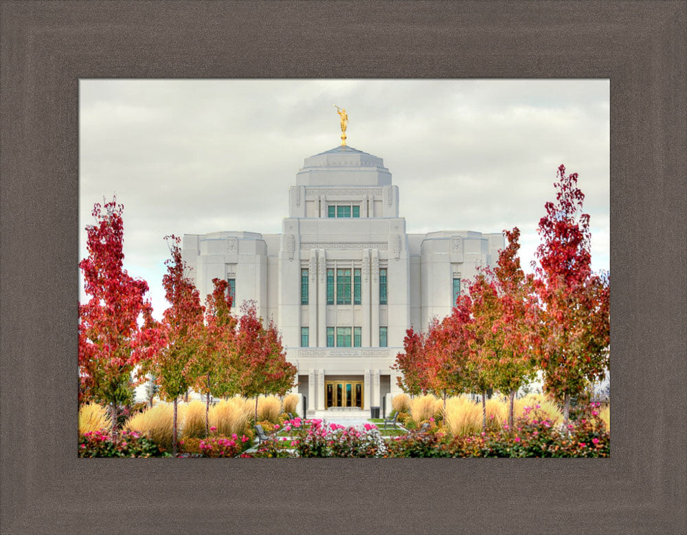 Meridian Temple - Fall Colors by Kyle Woodbury