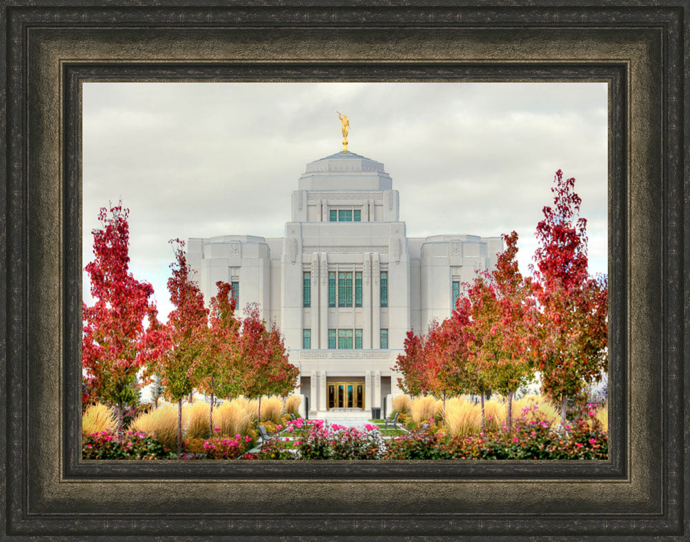 Meridian Temple - Fall Colors by Kyle Woodbury