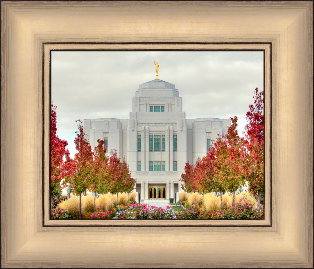 Meridian Temple - Fall Colors by Kyle Woodbury