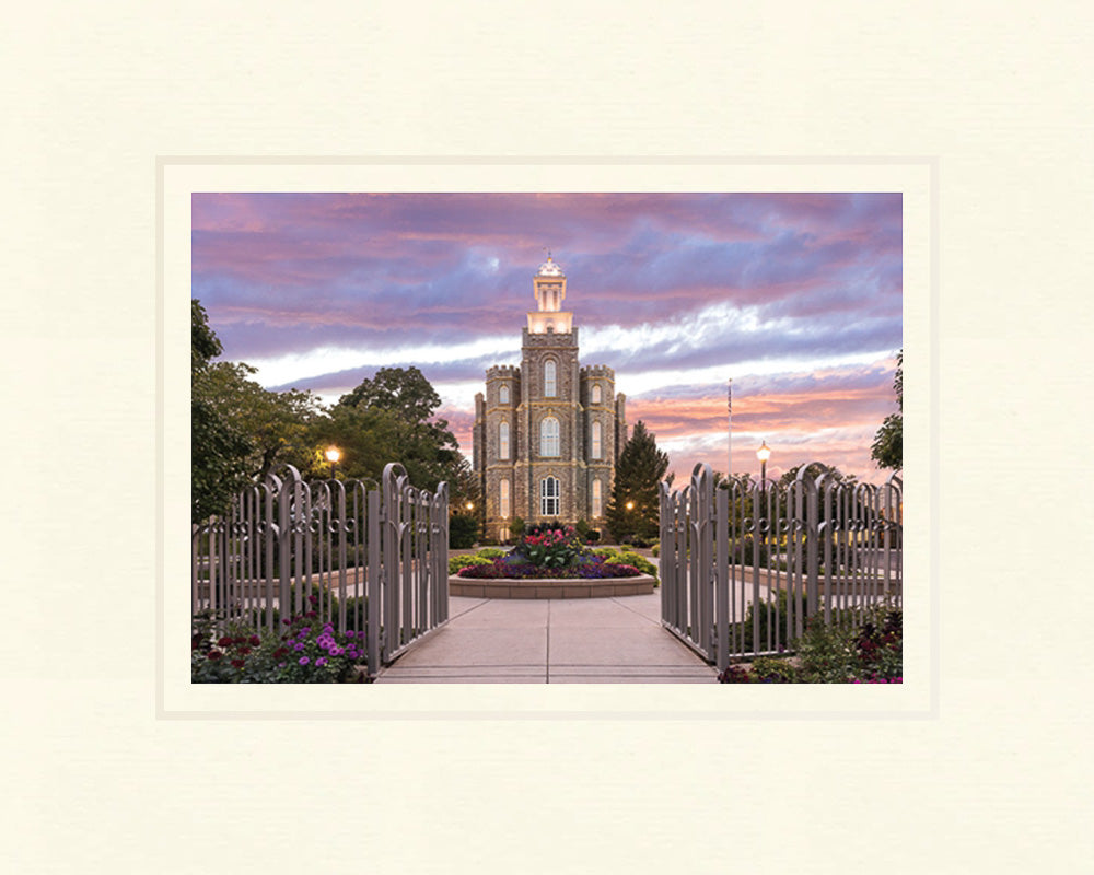 Logan Utah Temple - Landmark of Light by Lance Bertola