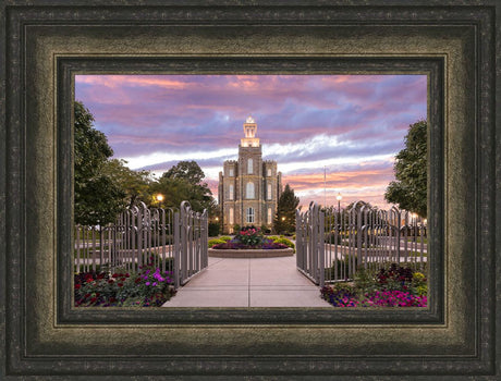 Logan Utah Temple - Landmark of Light by Lance Bertola