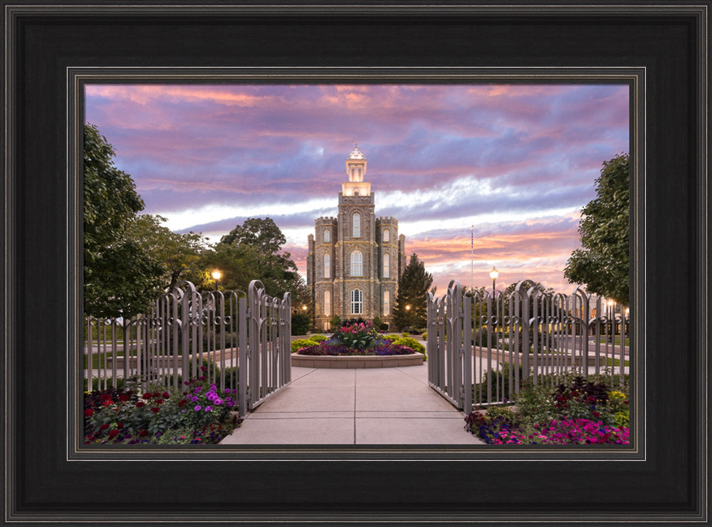 Logan Utah Temple - Landmark of Light by Lance Bertola