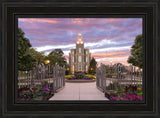 Logan Utah Temple - Landmark of Light by Lance Bertola