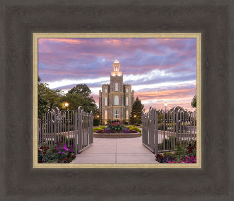 Logan Utah Temple - Landmark of Light by Lance Bertola