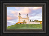 Manti Utah Temple - Pastel Sky by Lance Bertola