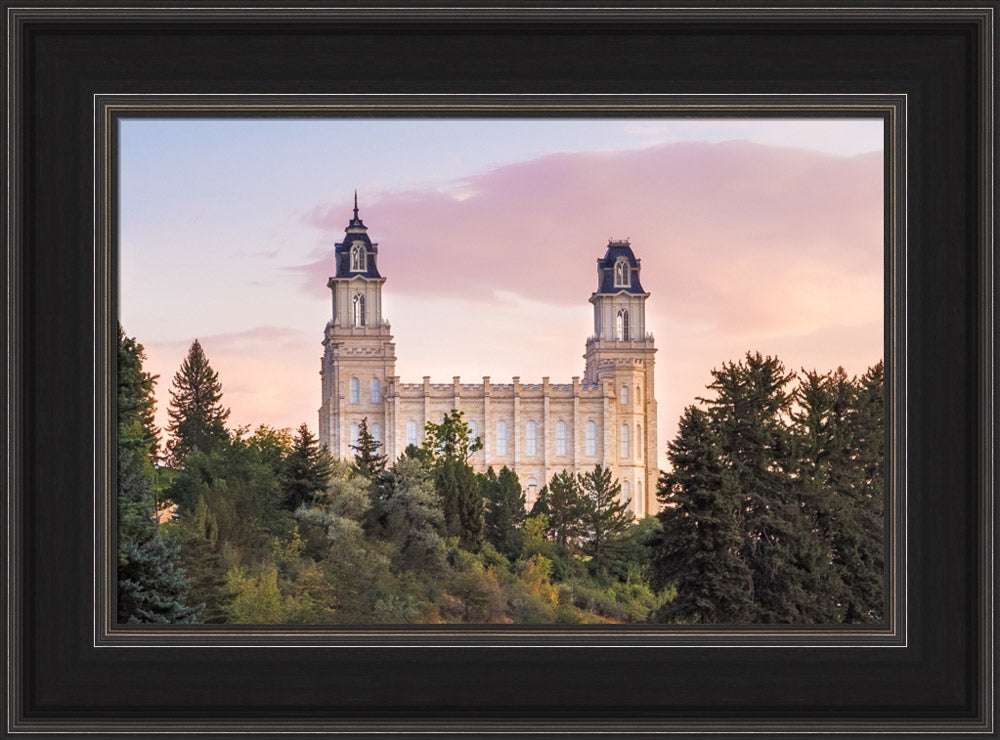 Manti Utah Temple - Summer Sunset by Lance Bertola