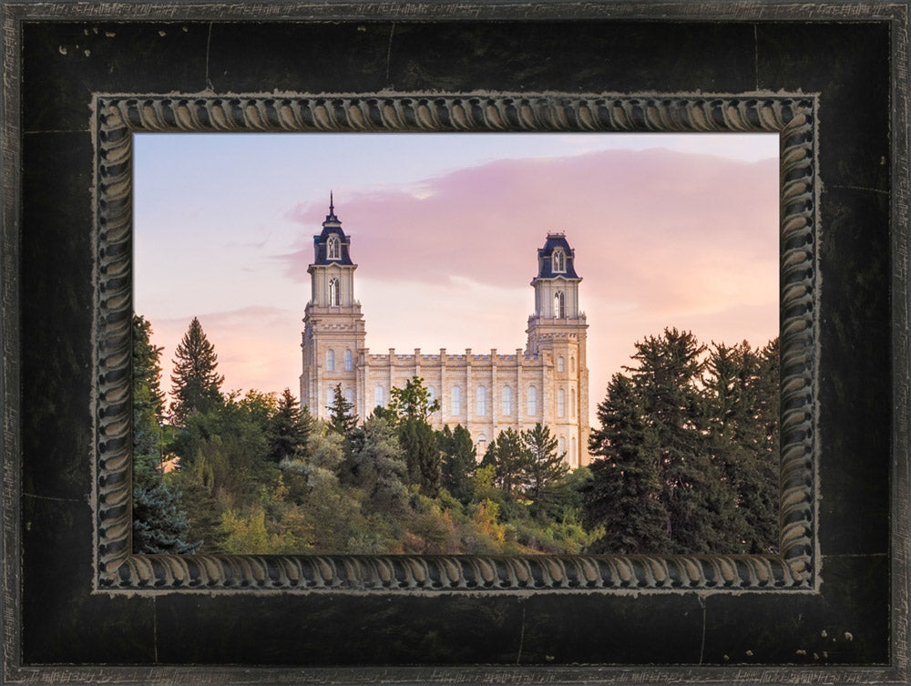 Manti Utah Temple - Summer Sunset by Lance Bertola