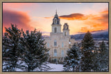 Manti Temple - Snow Covered Valley by Lance Bertola