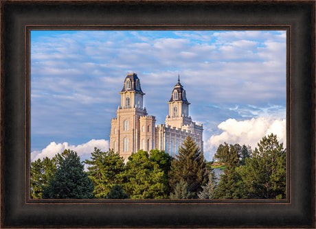 Manti Temple - In the Clouds by Lance Bertola