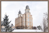 Manti Temple - Winter Storm by Lance Bertola