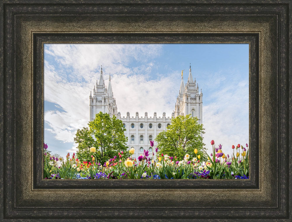 Salt Lake City Utah Temple - Assurance of Spring by Lance Bertola