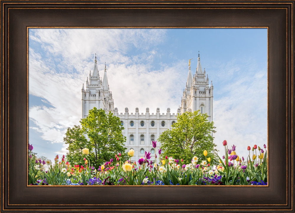 Salt Lake City Utah Temple - Assurance of Spring by Lance Bertola