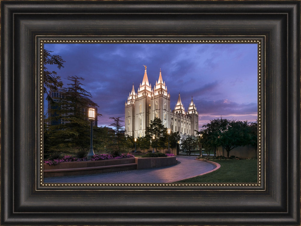 Salt Lake City Temple - Blue Hour by Lance Bertola