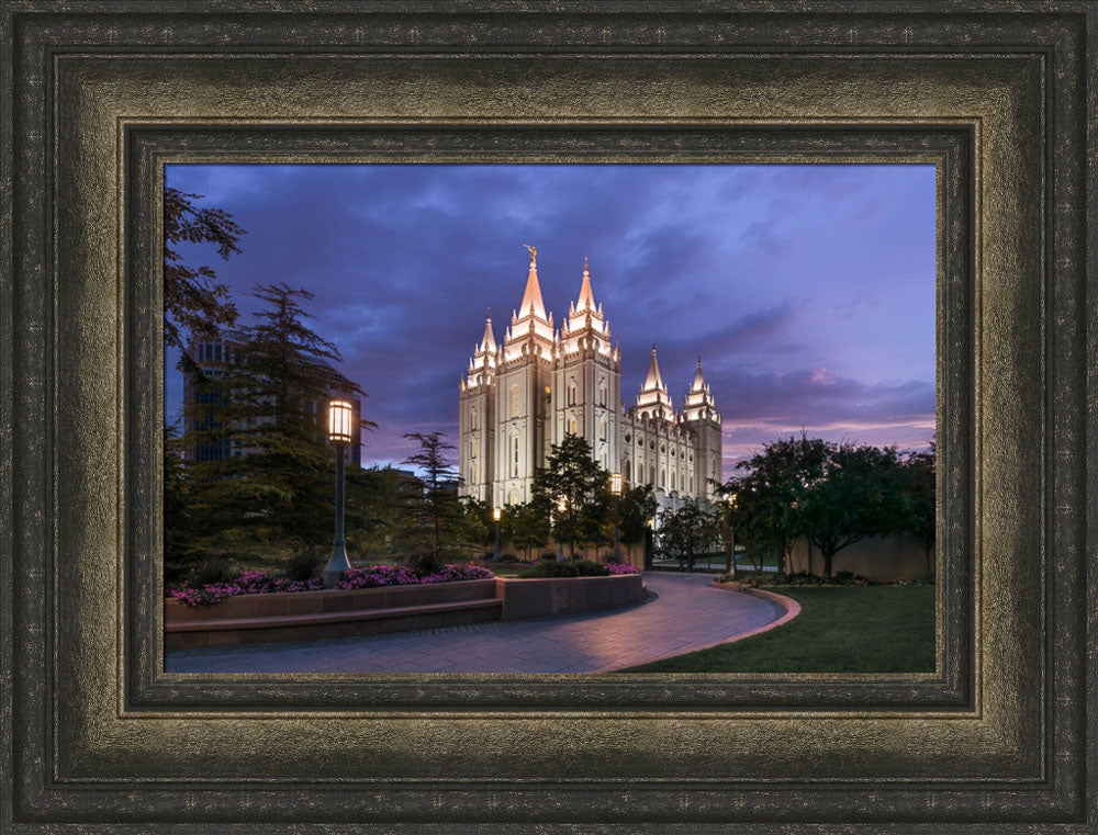 Salt Lake City Temple - Blue Hour by Lance Bertola