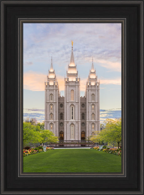 Salt Lake City Utah Temple - Spring Tranquility by Lance Bertola