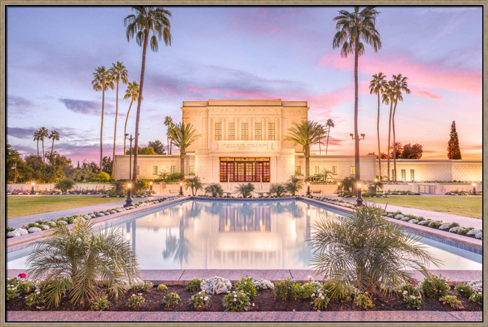 Mesa Arizona Temple - Reflection Pool by Lance Bertola