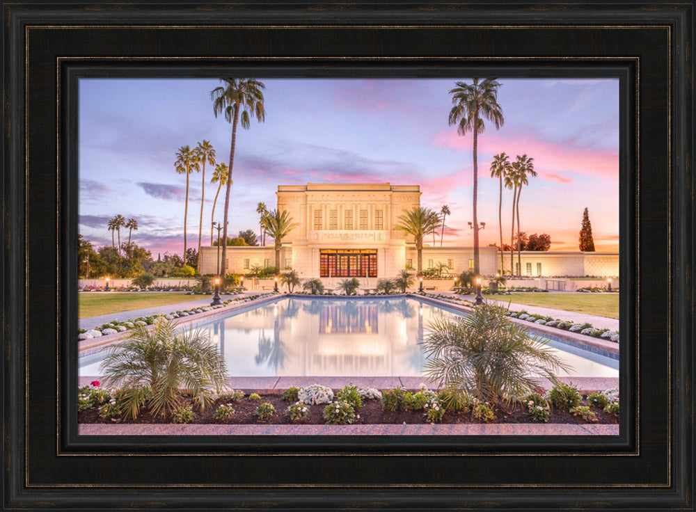 Mesa Arizona Temple - Reflection Pool by Lance Bertola