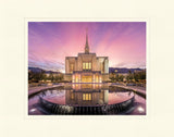 Ogden Utah Temple - Sunrise Reflection by Lance Bertola