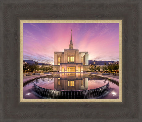 Ogden Utah Temple - Sunrise Reflection by Lance Bertola