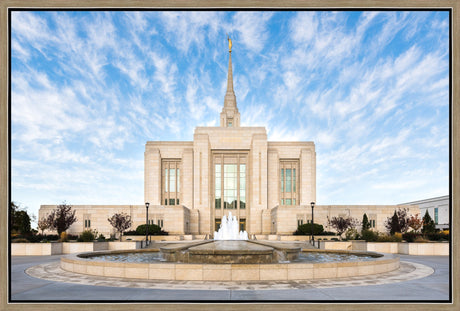 Ogden Utah Temple - East Fountain by Lance Bertola