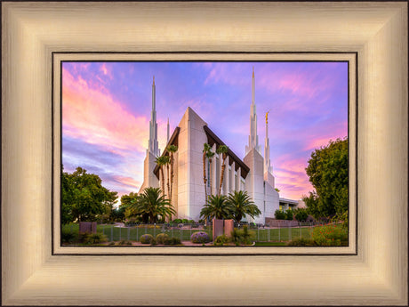 Las Vegas Nevada Temple - Vibrant Sunset by Lance Bertola