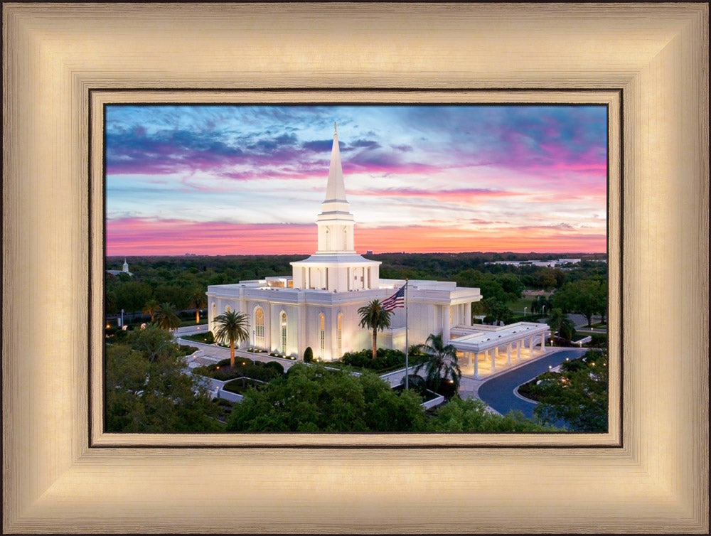 Orlando Temple - Summer Sunset by Lance Bertola