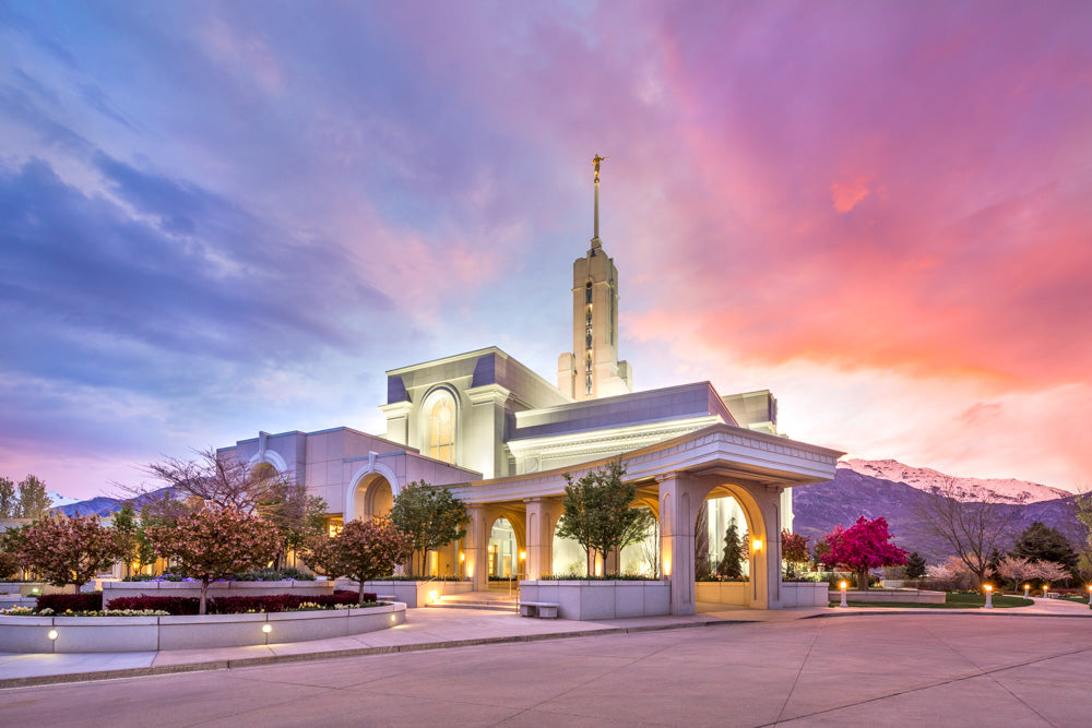 Mount Timpanogos Temple - Resplendent Hope by Lance Bertola