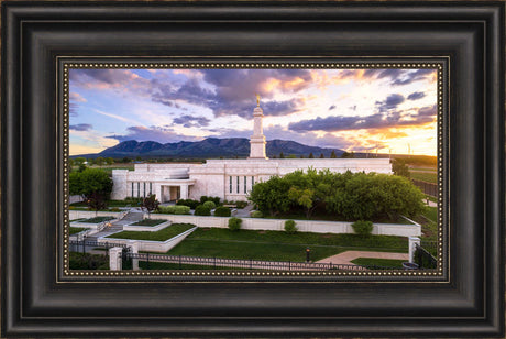 Monticello Temple - Blue Abajo Mountains by Lance Bertola