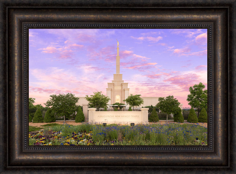 Albuquerque Temple - Vibrant Sunrise by Lance Bertola