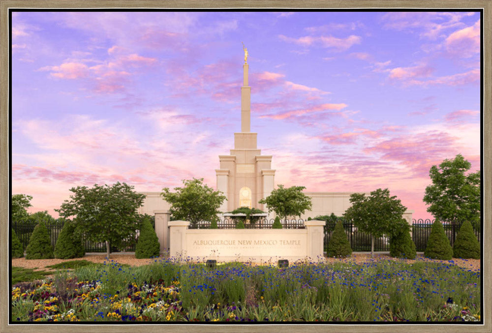 Albuquerque Temple - Vibrant Sunrise by Lance Bertola