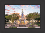 San Antonio Temple - Sunburst Sunset by Lance Bertola