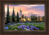 Newport Beach Temple - Flower Pathway by Lance Bertola