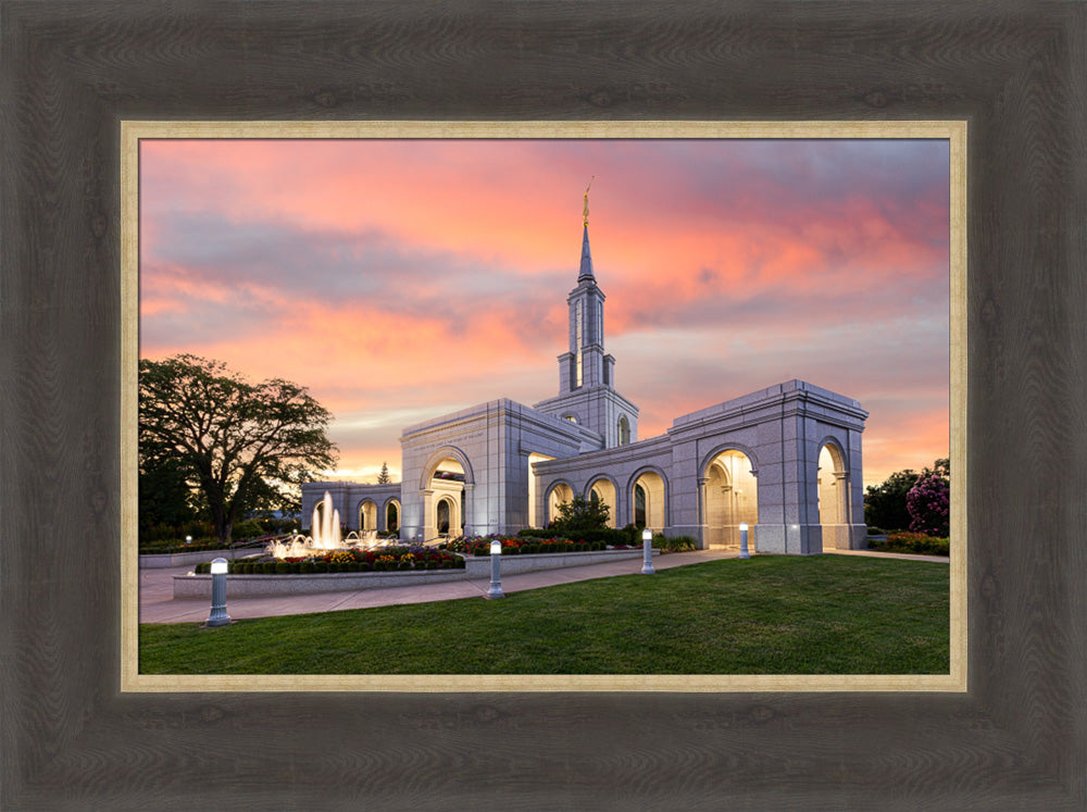 Sacramento California Temple - Sunset by Lance Bertola