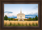 Oquirrh Mountain Utah Temple - Fall Colors by Lance Bertola