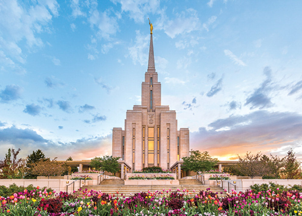 Oquirrh Mountain Temple - Beauty of Creation 5x7 print