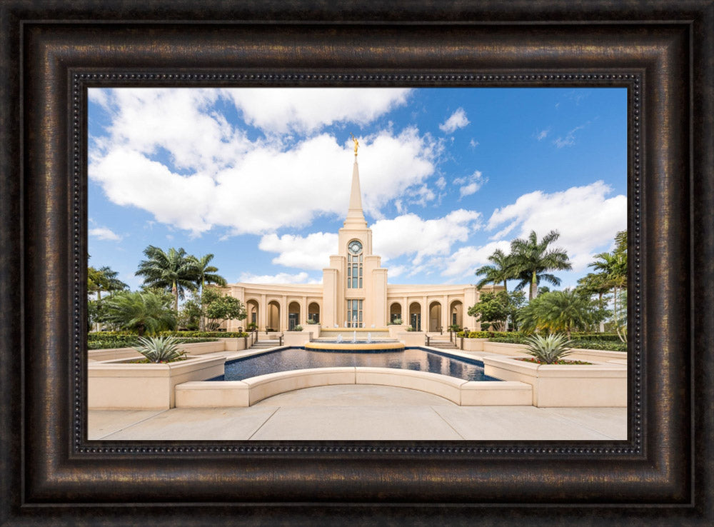 Fort Lauderdale Florida Temple - Reflection Pool by Lance Bertola