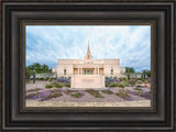 Phoenix Arizona Temple - Purple Flower Pathway by Lance Bertola